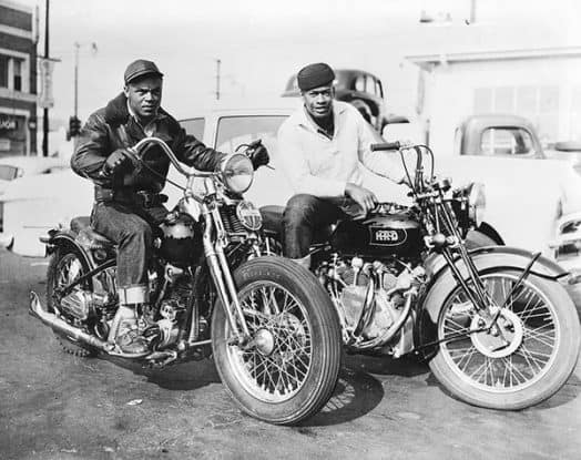 harley knucklehead bobber and Vincint Rapide Motorcycle